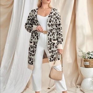 Leopard print cardigan